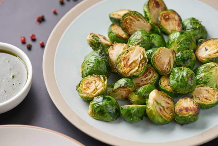 Brussels sprouts with sous vide technique